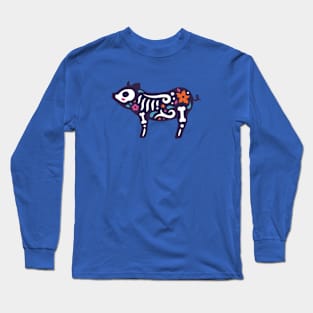 Colorful Day of the Dead Pig | Dia de los Muertos Animal Long Sleeve T-Shirt